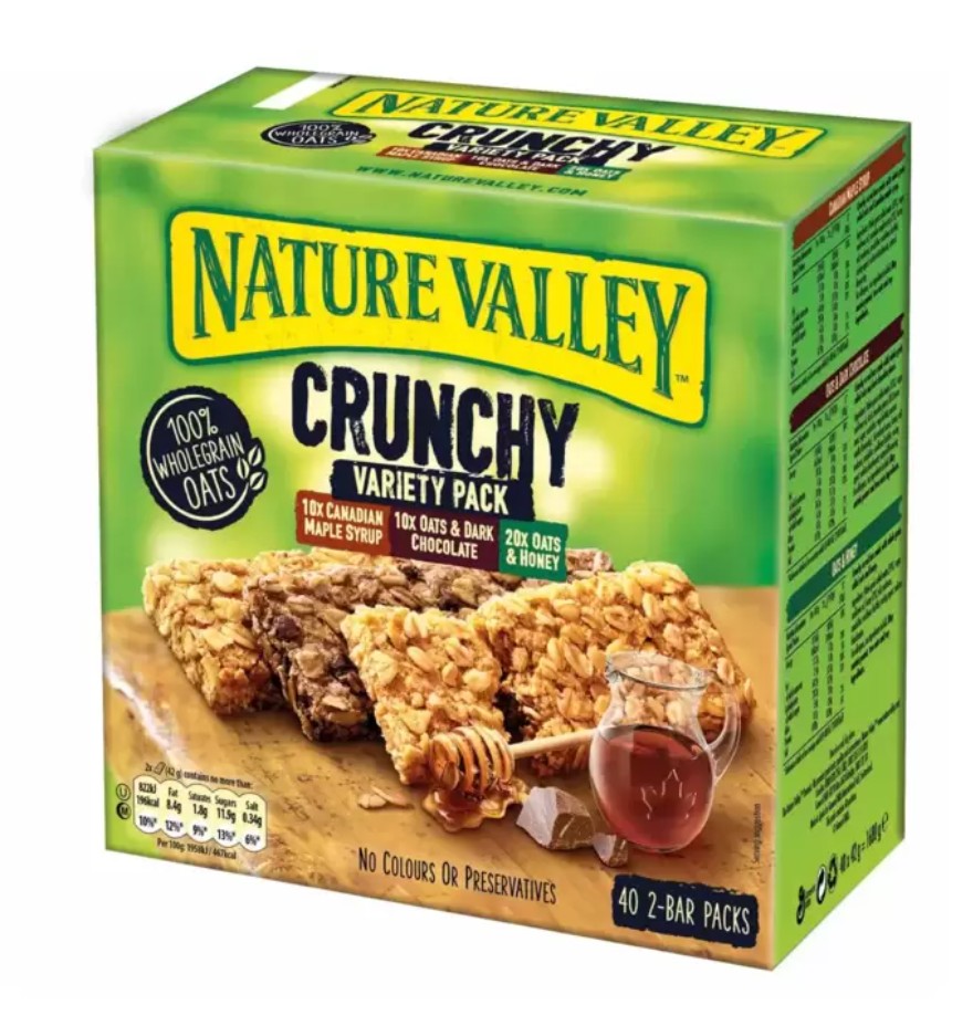 Nature Valley Crunchy Bars Variety Pack, 40 x 42g